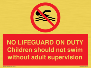 NO LIFEGUARD ON DUTY